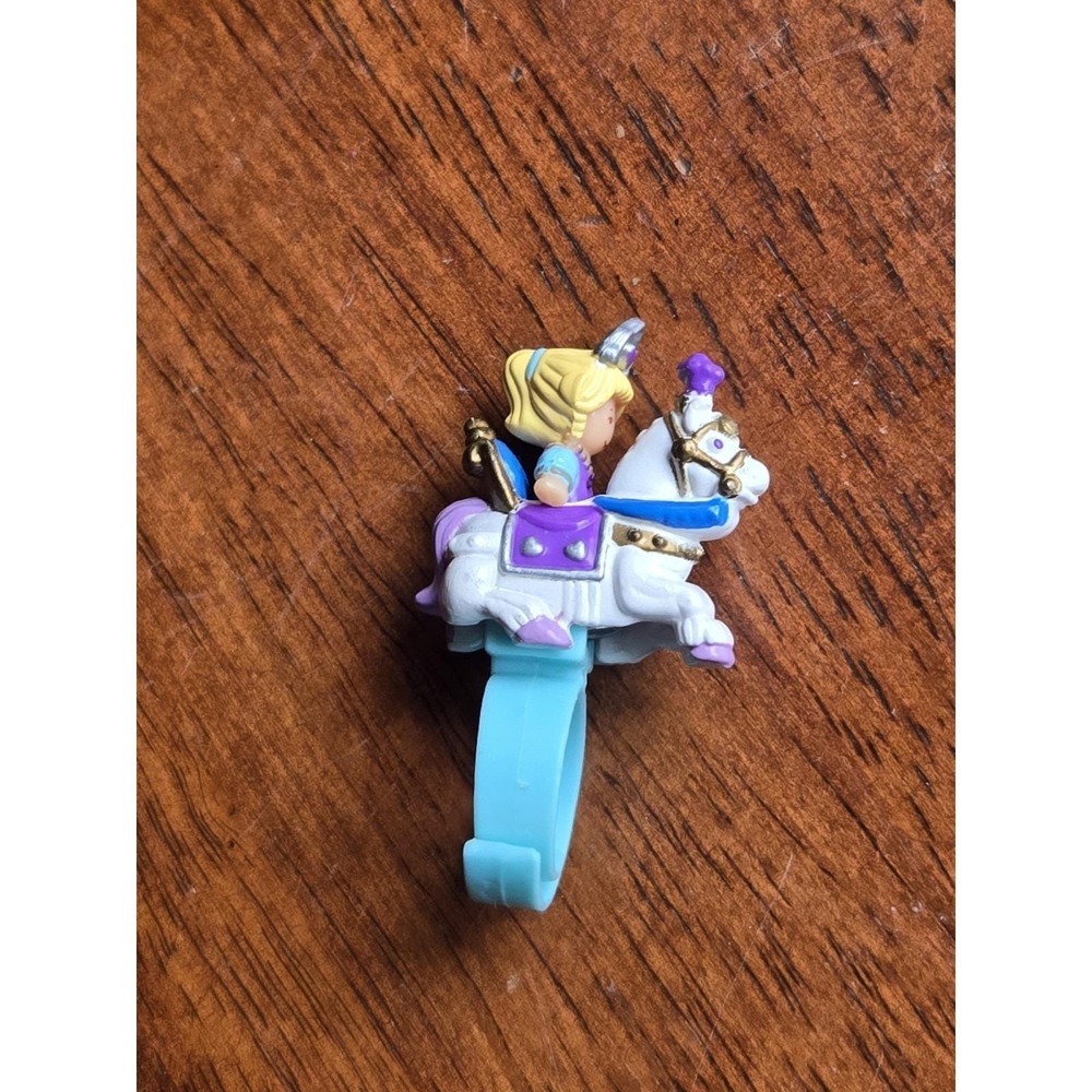 Vintage 1993 Polly Pocket "Pony Parade" Ring 100% complete - Bluebird